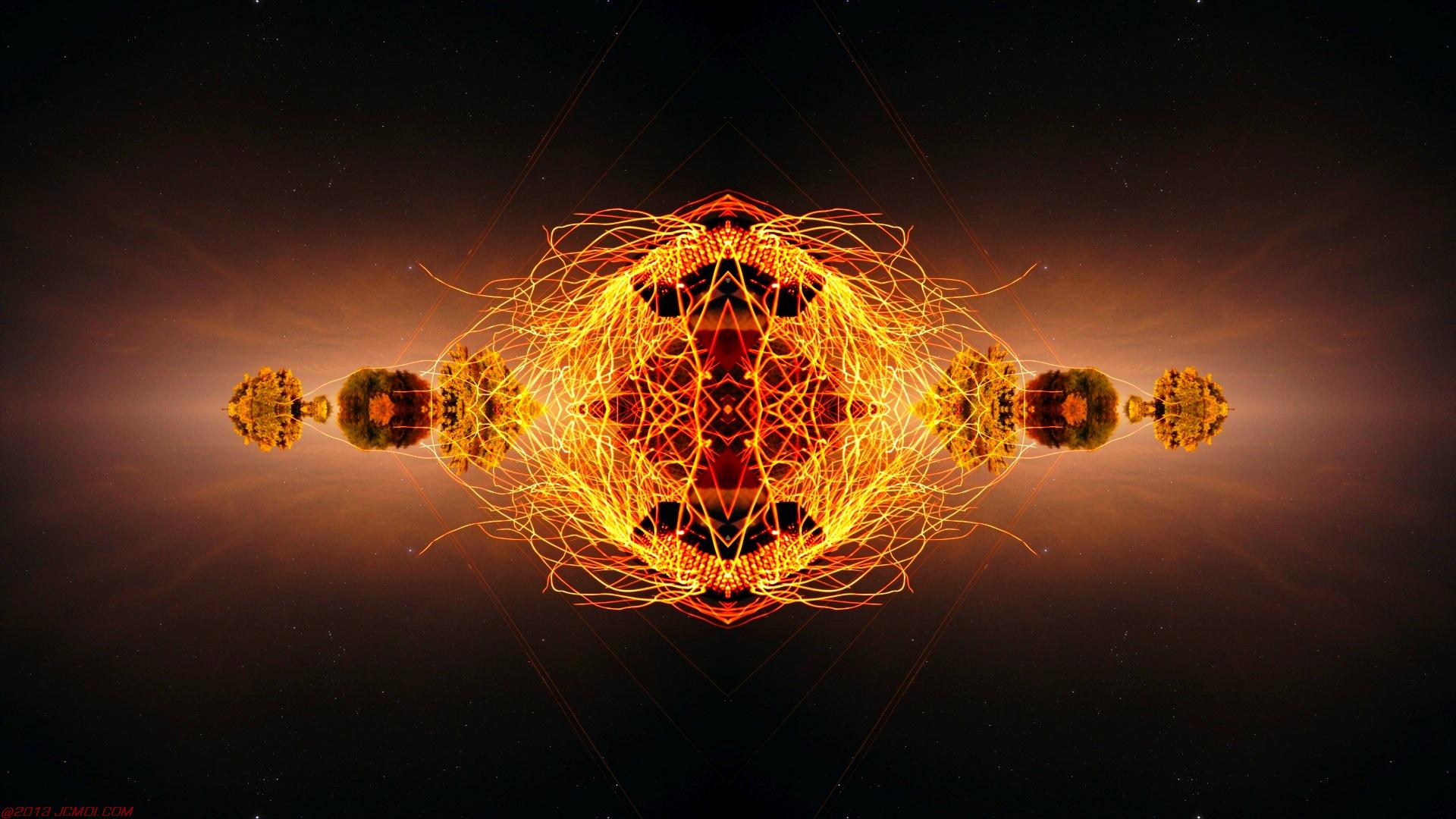 Chimney Sparks Abstract Artwork Timelapse Still Images